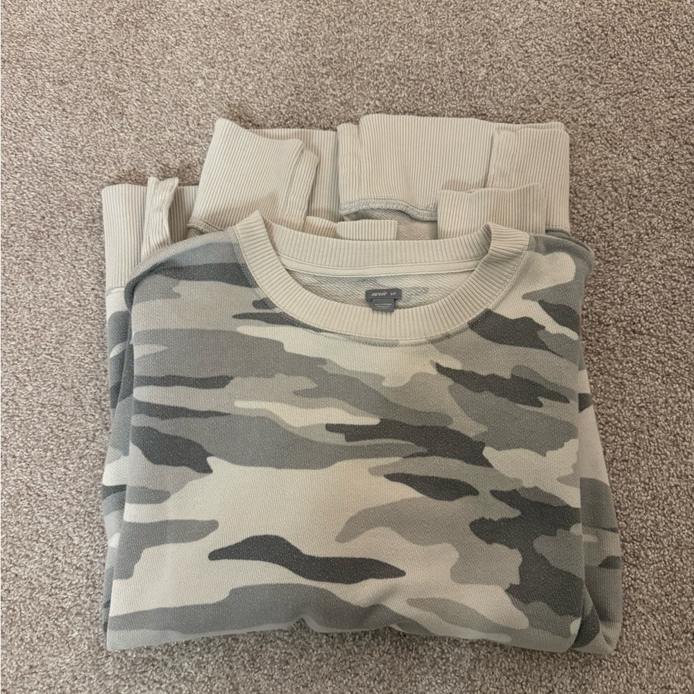 Gray camo, Aerie long sweatshirt